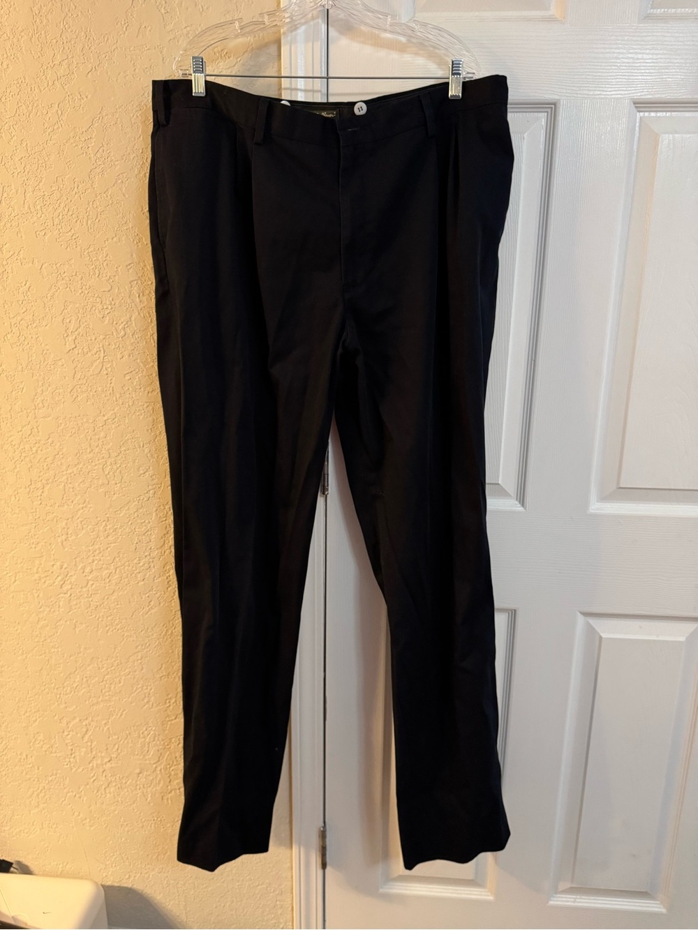 Eddie Bauer Black Men's Dress Pants - Tailored Straight Leg
